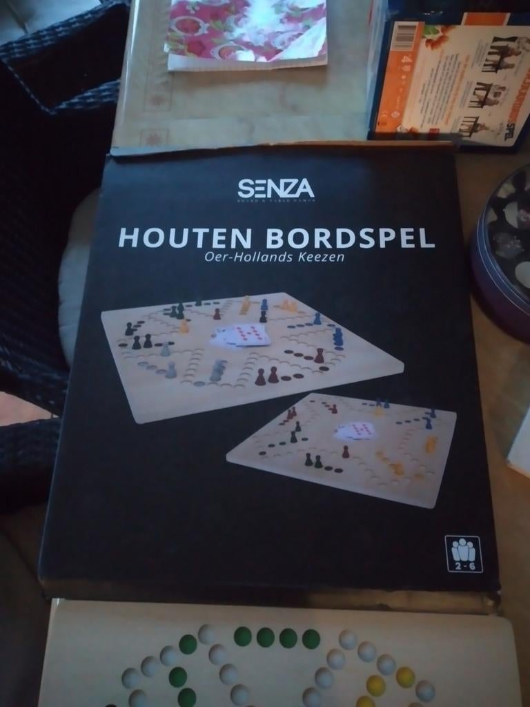 Keezenbord hout 40x40 alleen bord, Hobby en Vrije tijd, Gezelschapsspellen | Bordspellen, Ophalen of Verzenden