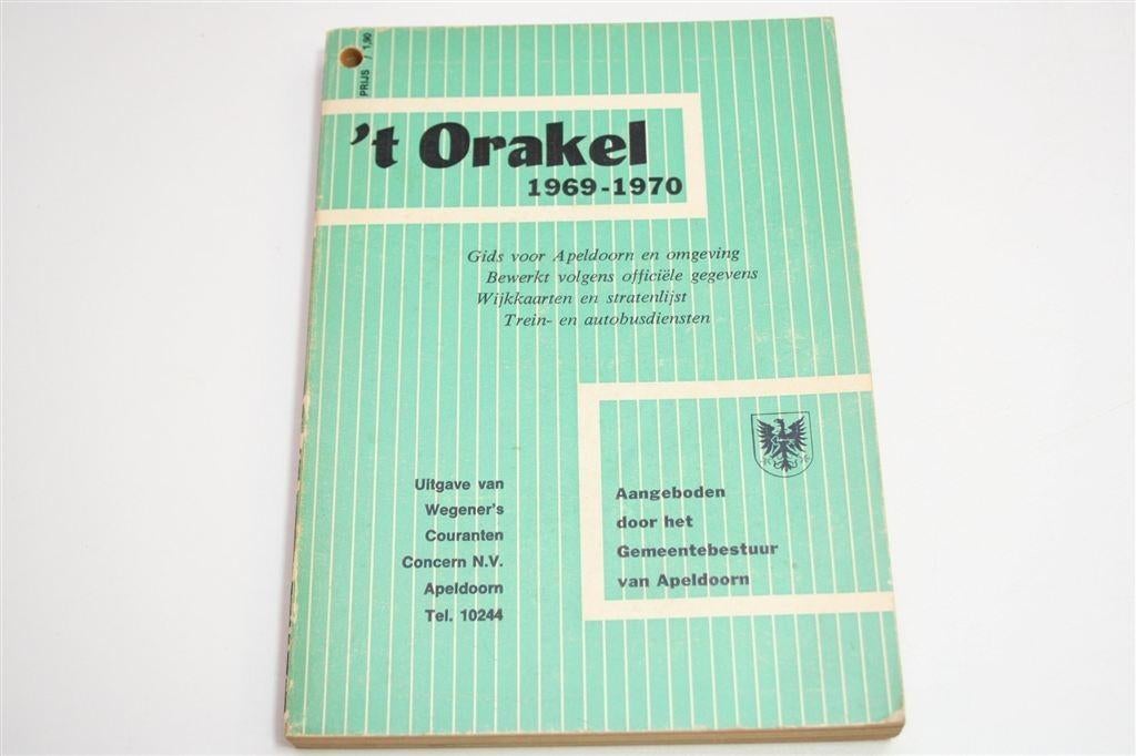 't Orakel [1969-'70] — Zeldzame Gids voor Apeldoorn, Boeken, Ophalen of Verzenden, Gelezen