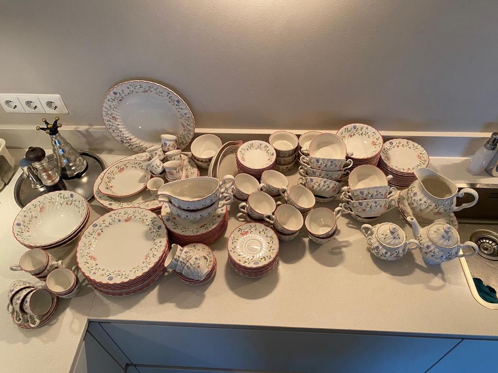 Johnson Brothers Summer Chintz Servies - Compleet!, Ophalen, Gebruikt, Overige stijlen, Aardewerk