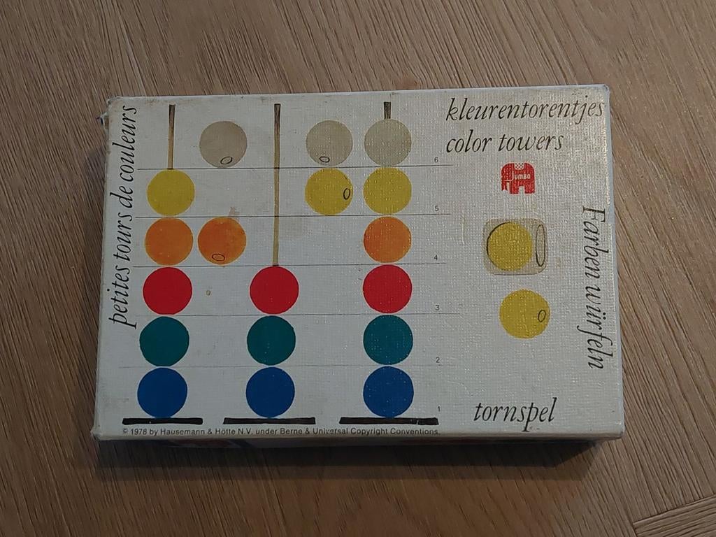 Jumbo kleurentorentjes klassieker, Hobby en Vrije tijd, Gezelschapsspellen | Overige, Gebruikt, Drie of vier spelers, Ophalen