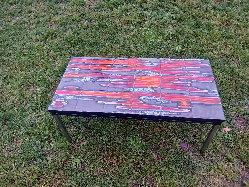 Vintage Salontafel Jaren '60 / '70 'Fat Lava' Stijl, Ophalen, Gebruikt, 100 tot 150 cm, 50 tot 100 cm