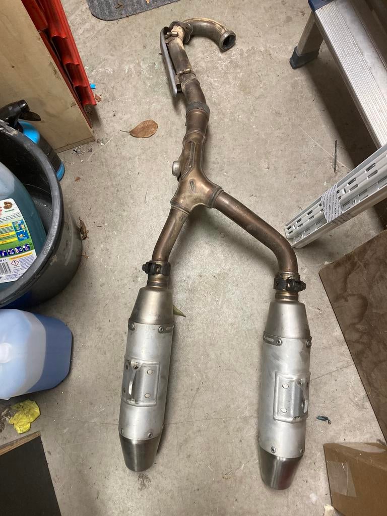 Honda crf dubbele uitlaat, Motoren, Ophalen of Verzenden