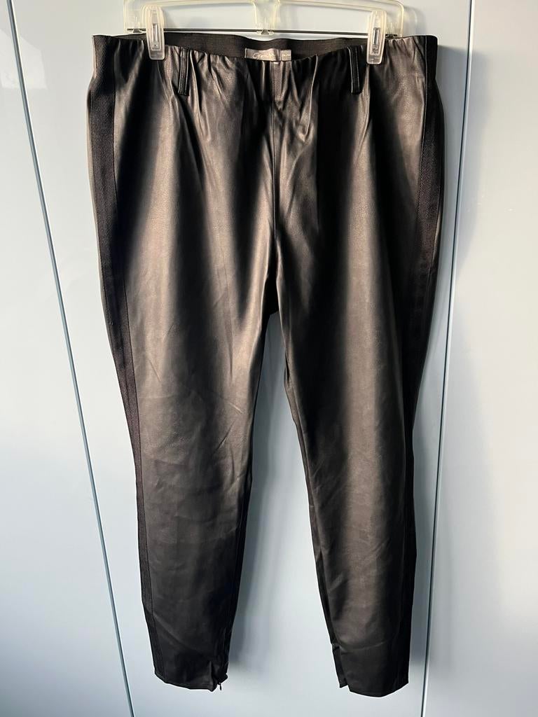 Geisha broek legging nep leer maat 44 zwart, Zwart, Maat 42/44 (L), Ophalen of Verzenden, Zo goed als nieuw