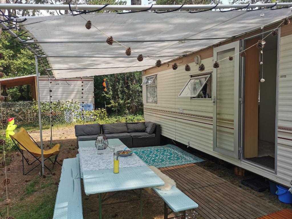 Gezellige stacaravan op Camping Bakkum te huur