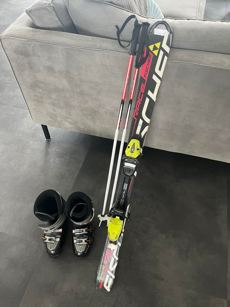 Ski Schoenen & Fischer Ski's - 120cm, Sport en Fitness, Skiën en Langlaufen, Ophalen, 100 tot 140 cm, Carve, Skiën