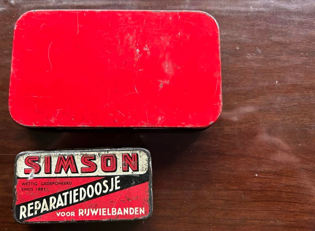 Oud Simson reparatiedoosje - Klein formaat, Ophalen of Verzenden, Gebruikt, Overige typen