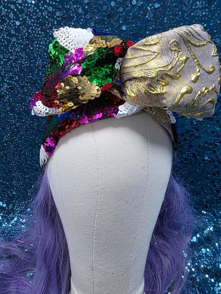 Glitterwrap haarband, Kleding | Dames, Carnavalskleding en Feestkleding, Ophalen of Verzenden, Nieuw, Carnaval