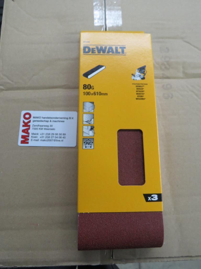 DEWALT DT3322-QZ SCHUURBAND SCHUURBANDEN 100X610MM K80, Dewalt.com, Dewalt, Bandschuurmachine, Nieuw