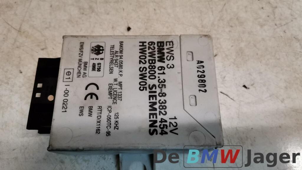 EWS module BMW 5-serie E39 61358382454, Gebruikt, Ophalen of Verzenden, BMW, BMW