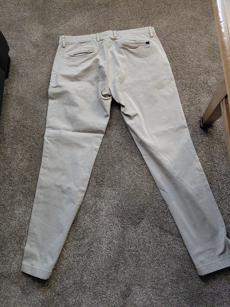 herenbroek, Kleding | Heren, Beige, Ophalen of Verzenden, Gedragen, Maat 46 (S) of kleiner