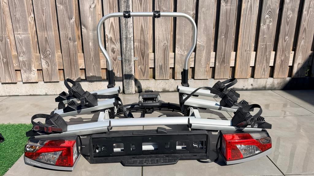 Mercedes fietsendrager 3 fietsen A0008901800 met hoes, Ophalen, 3 fietsen of meer, Zo goed als nieuw, Trekhaakdrager