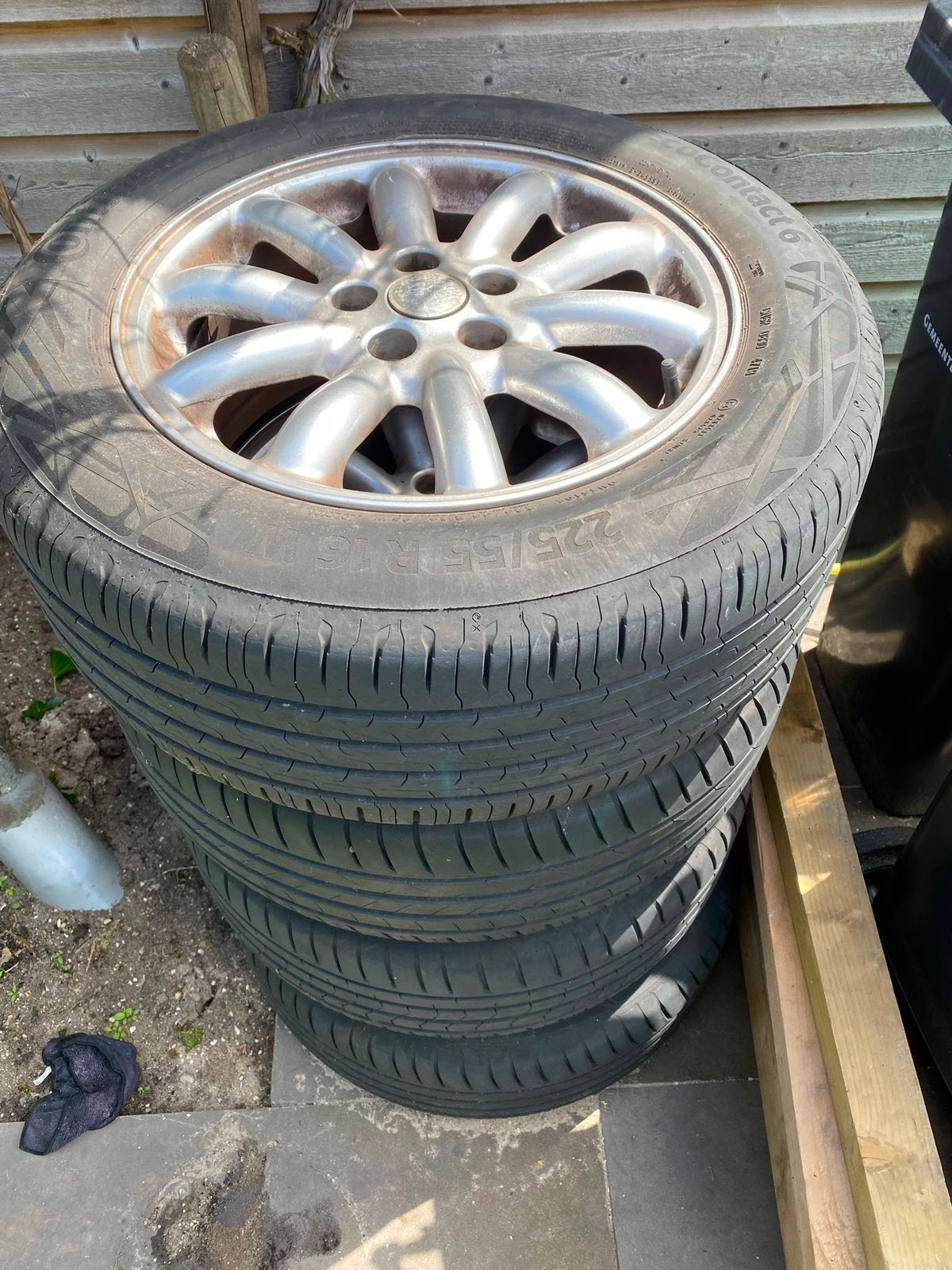 Jaguar s-type 16 inch velgen 225/55 - 4 stuks, Ophalen of Verzenden