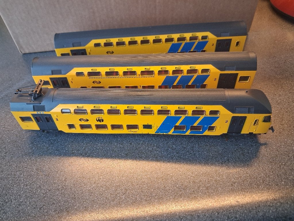 lima DDM dubbeldekker set met stuurstand wagen h0, Wisselstroom, Treinset, Verzenden, Zo goed als nieuw