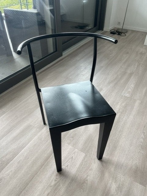 Dr Glob stoel van Phillipe Starck, Ophalen, Gebruikt, Zwart, Vijf, Zes of meer stoelen