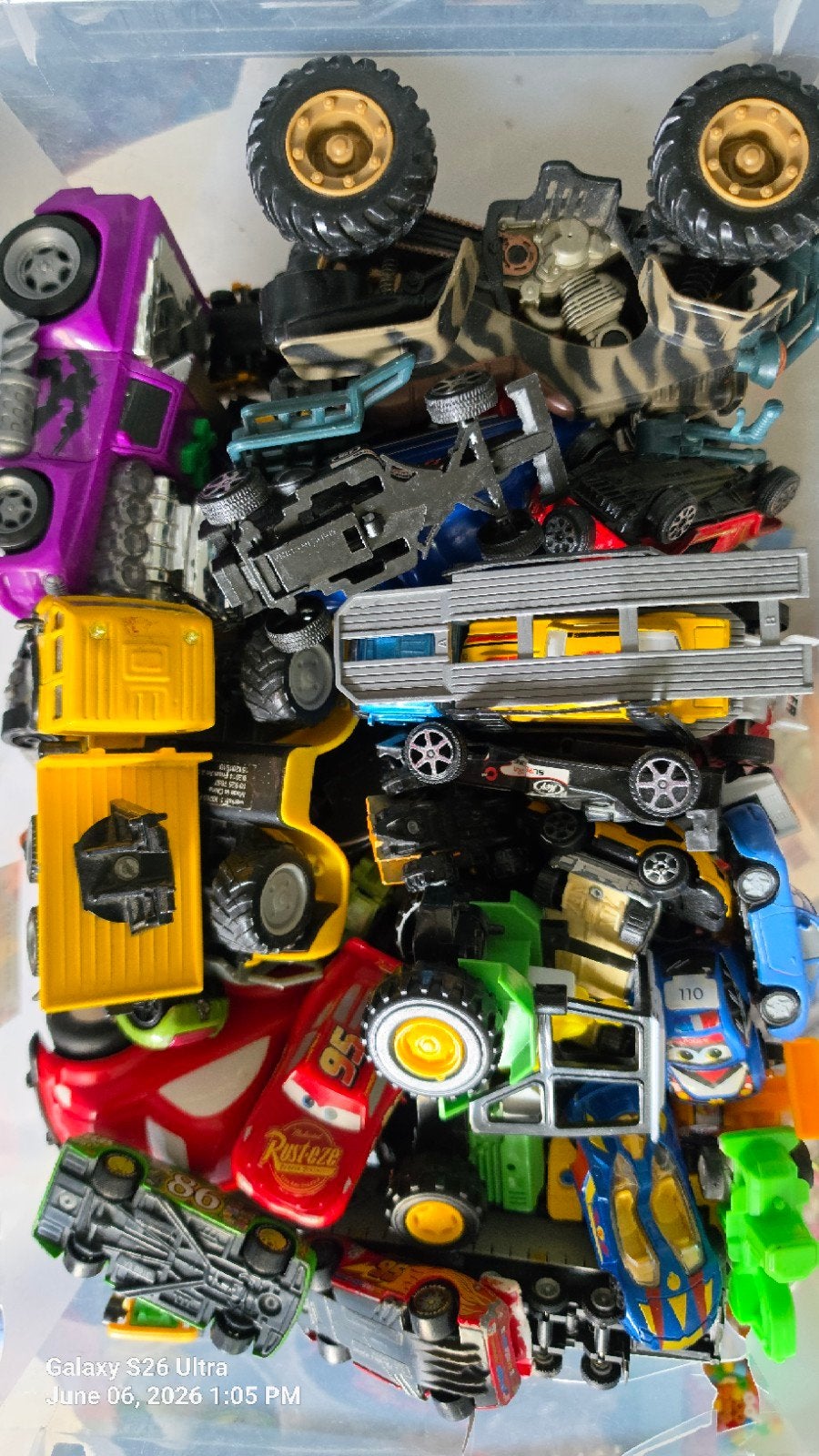 Doos met kinder autos, Kinderen en Baby's, Ophalen of Verzenden, Gebruikt