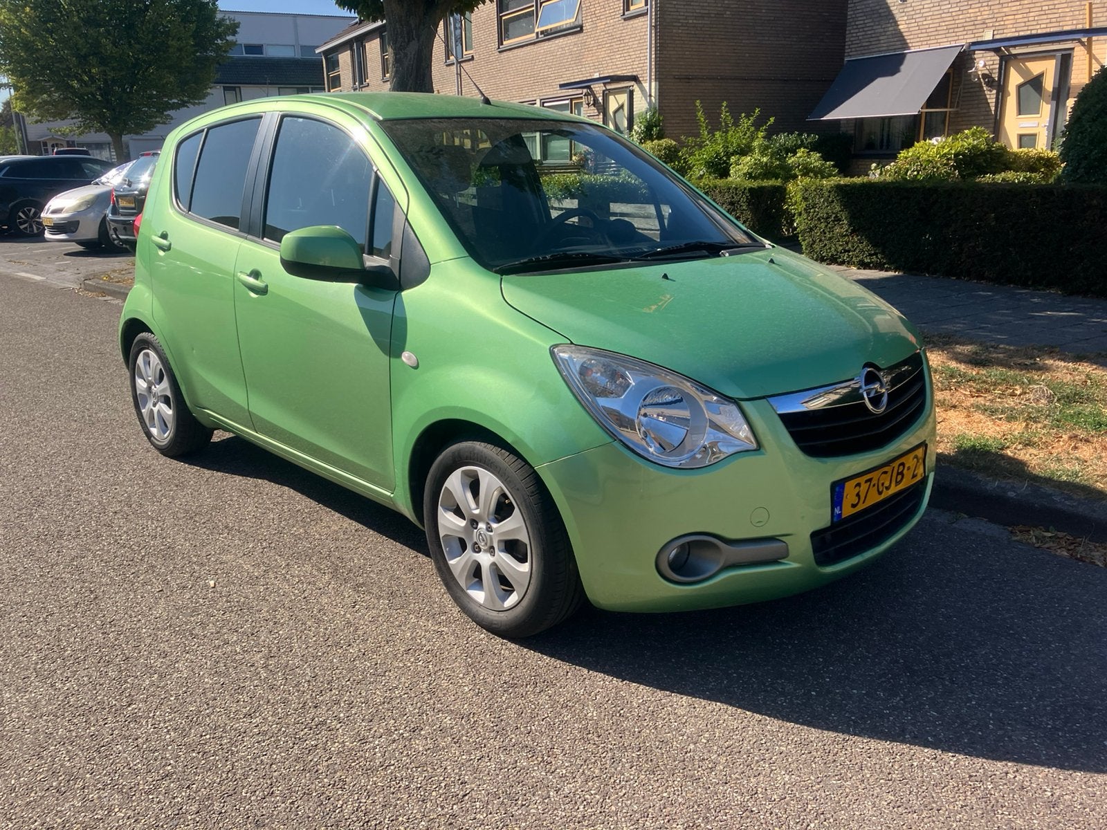 Opel Agila 1.2 16V 2008 Groen, Auto's, Voorwielaandrijving, 40 €/maand, 4 cilinders, 965 kg