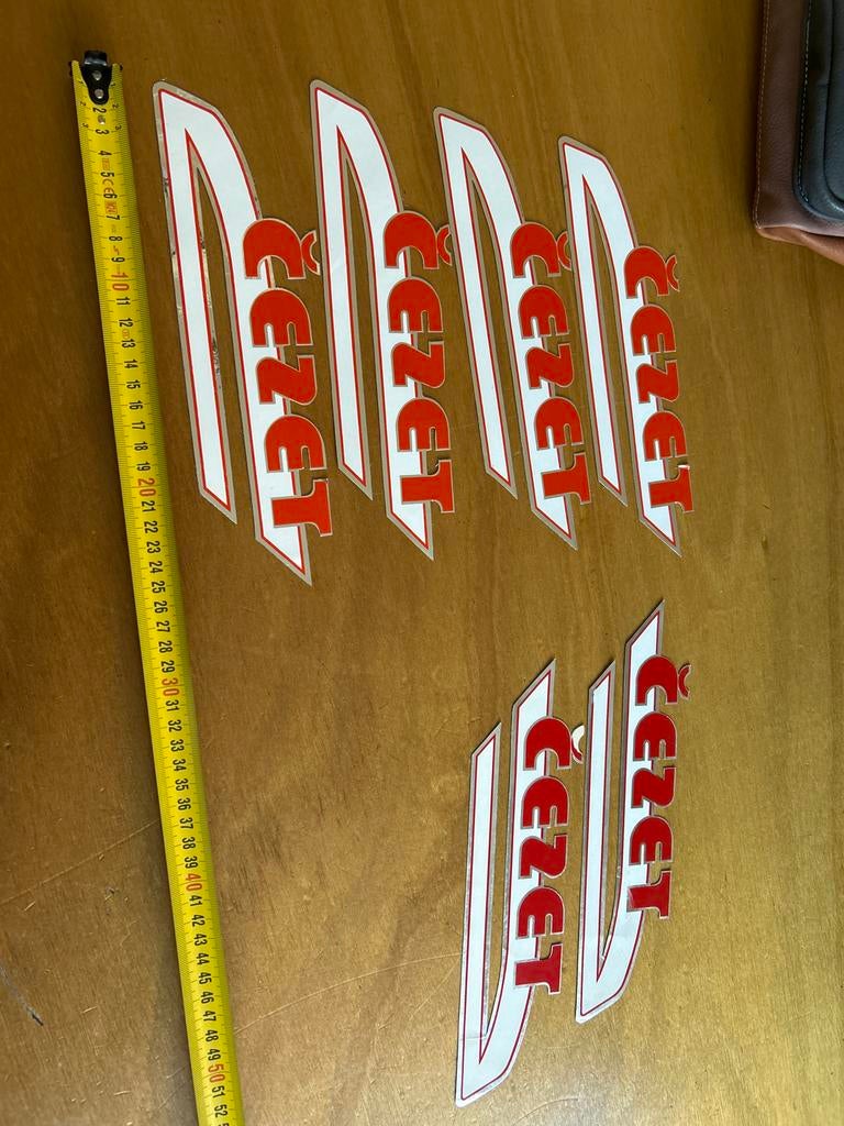 CZ Cezet motor oldtimer stickers set, Ophalen of Verzenden