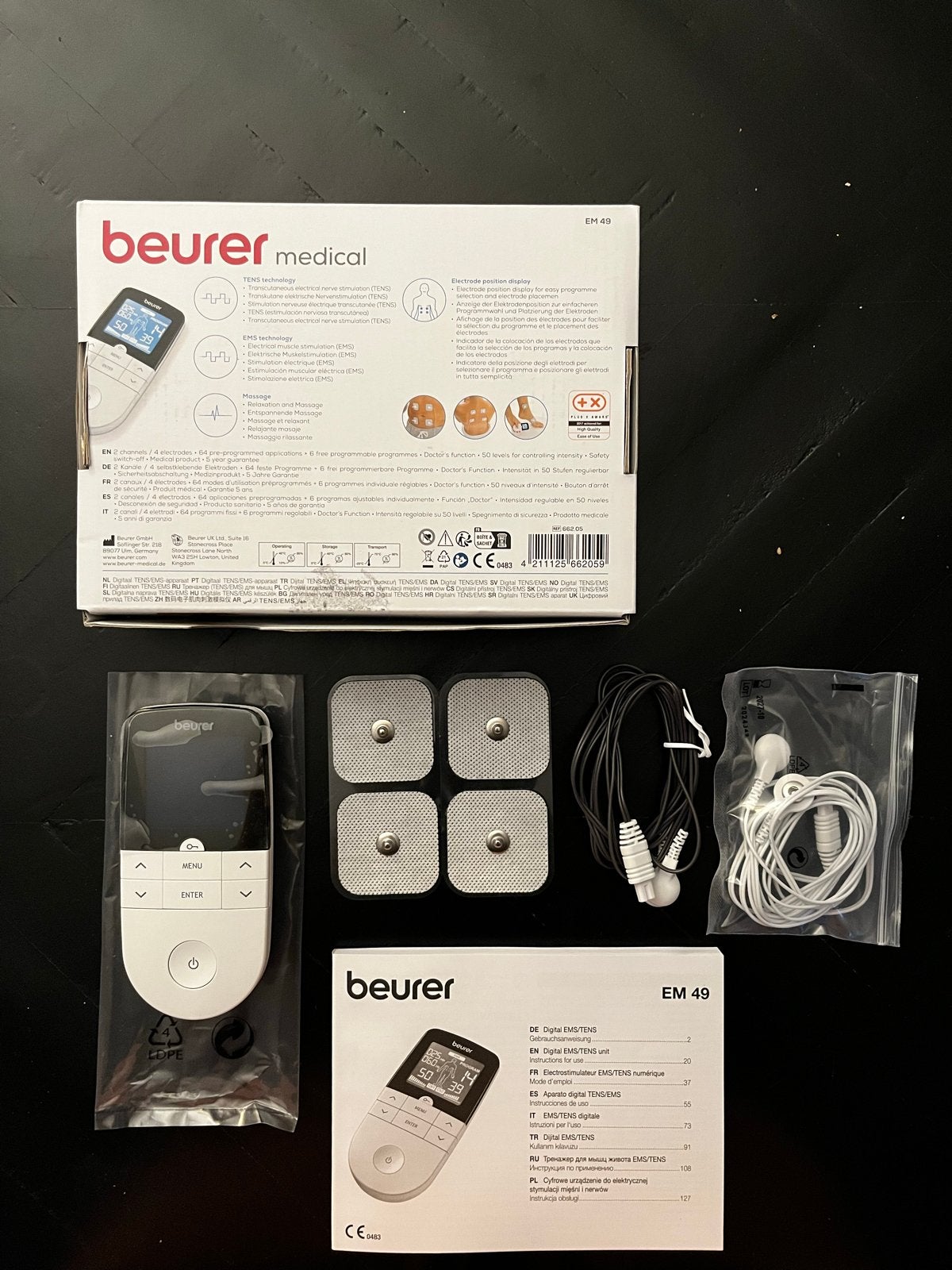 Beurer EM 49 Digitale TENS/EMS Apparaat, Ophalen of Verzenden, Zo goed als nieuw, Apparaat