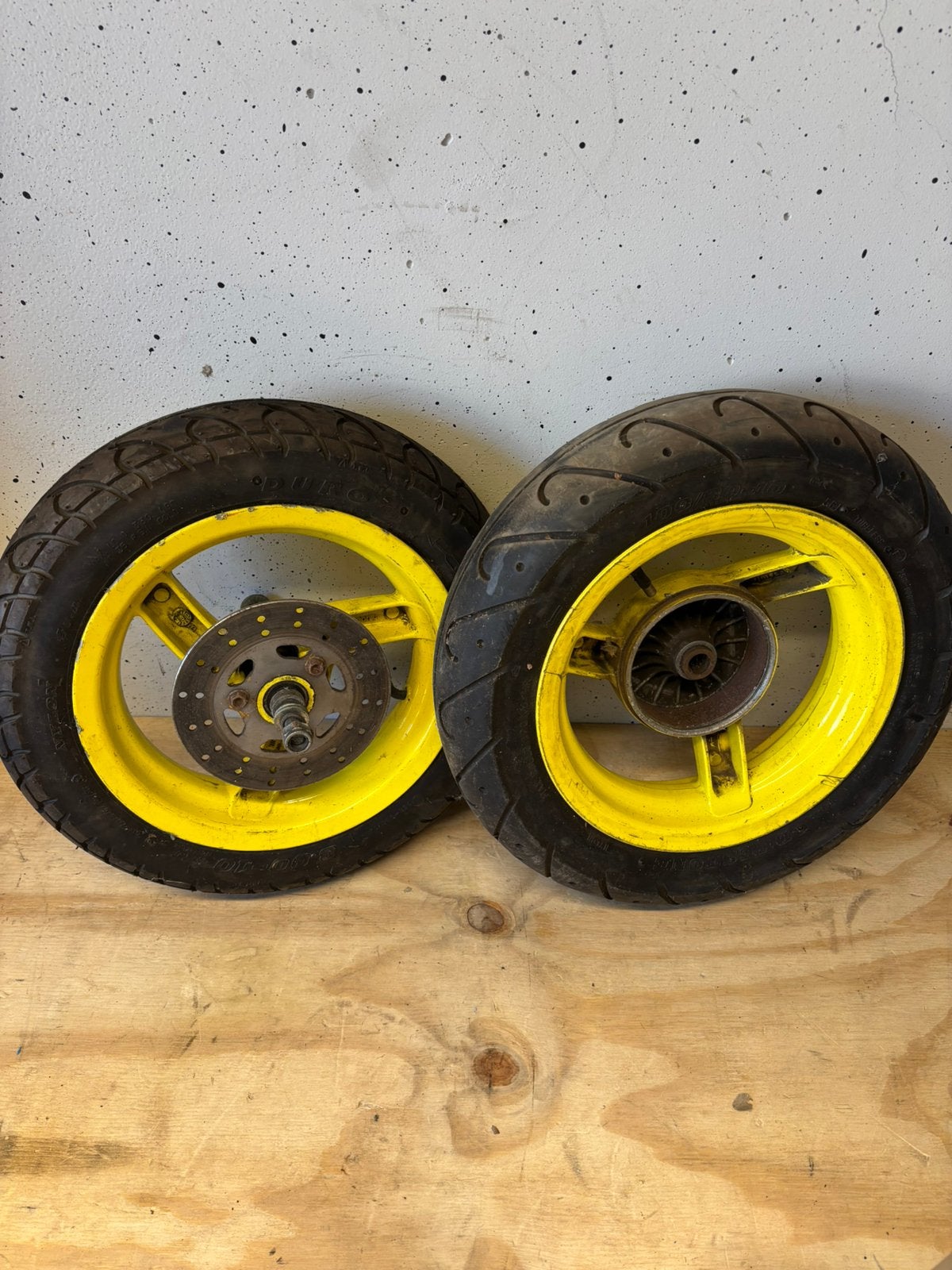 Set velgen aprillia sonic 10 inch met banden, Ophalen of Verzenden, Gebruikt, Aprilia