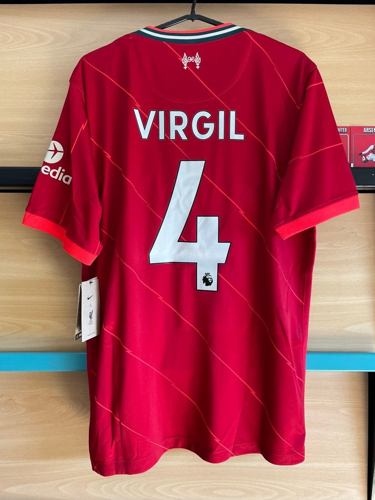 Virgil van Dijk #4 Liverpool Nike Voetbalshirt Nieuw Maat M, Maat 48/50 (M), Nike, Nieuw, Ophalen of Verzenden