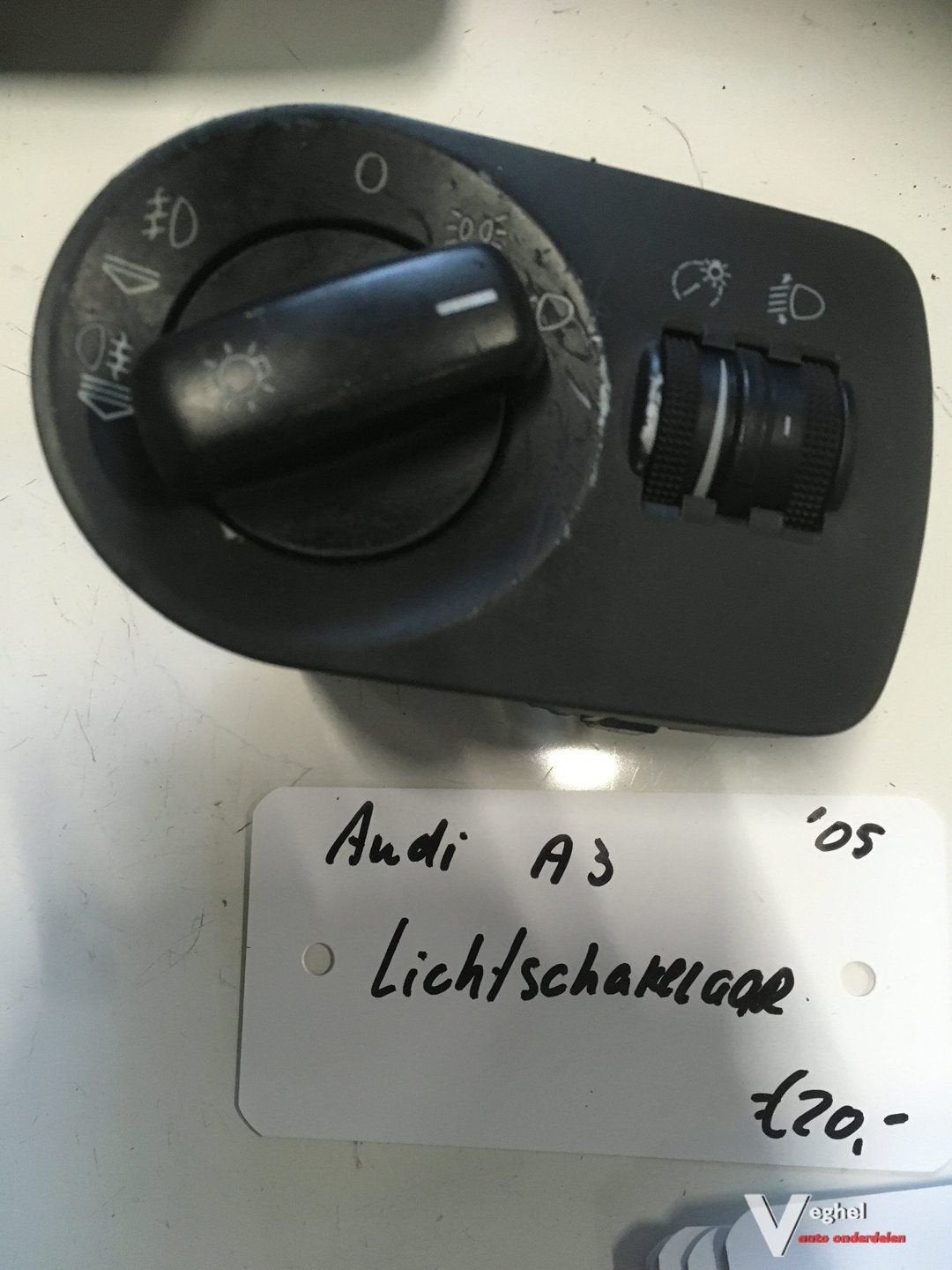 Audi A3 2.0 tdi automaat 2005 Lichtschakelaar, Gebruikt, -, -, Ophalen of Verzenden