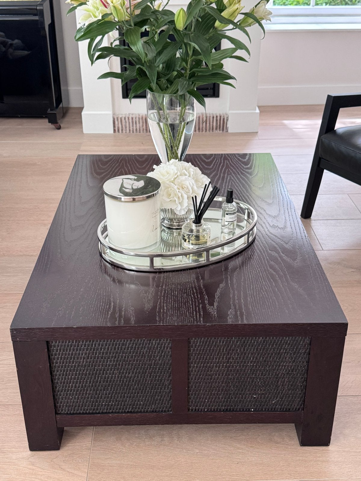 Salontafel met 4 lades - 80x120x40 cm, Huis en Inrichting, Tafels | Salontafels, Ophalen, Gebruikt, 100 tot 150 cm, 50 tot 100 cm