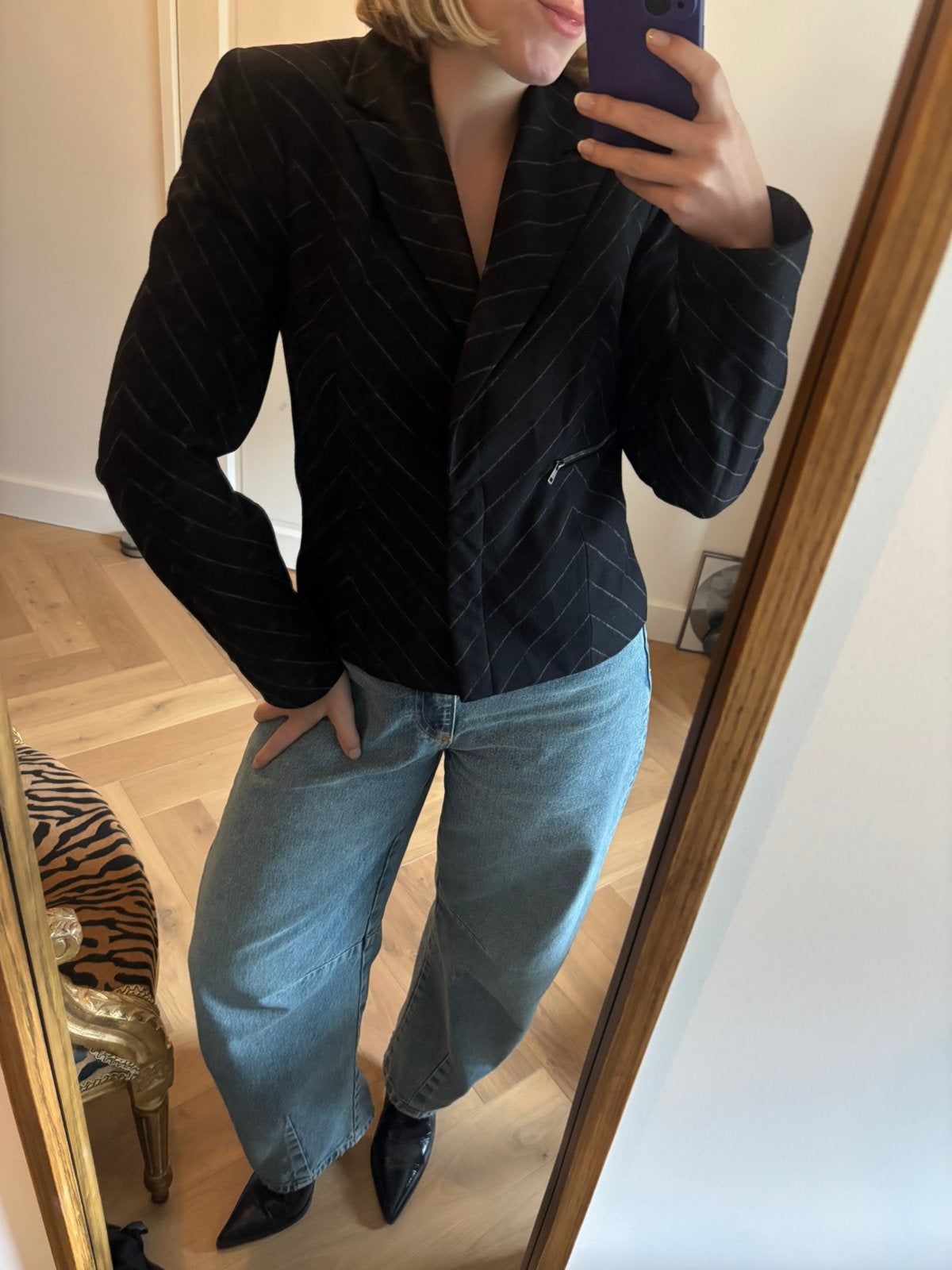 Marc Cain Blazer, Kleding | Dames, Maat 38/40 (M), Verzenden, Zwart, Zo goed als nieuw