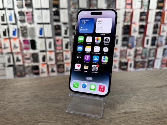 iPhone 14 Pro 128GB Zwart - Nieuwstaat & Garantie!, 89 %, Apple, Zwart, Zo goed als nieuw