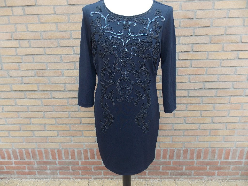 K-design chique jurk met lovertjes, maat L / 42nieuw, Kleding | Dames, Blauw, Maat 42/44 (L), Nieuw, Ophalen of Verzenden