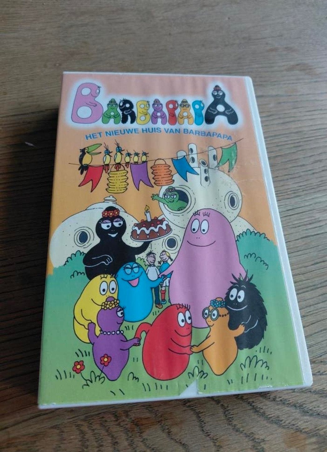 Het Nieuwe Huis van Barbapapa videoband., Cd's en Dvd's, Gebruikt, Tekenfilm, Alle leeftijden, Ophalen of Verzenden