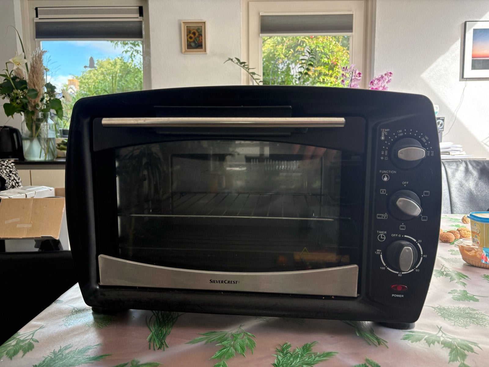 SilverCrest Mini-oven SGBR 1500 A1 - Zo goed als nieuw, Hete lucht, Silvercrest, Ophalen of Verzenden, Zo goed als nieuw