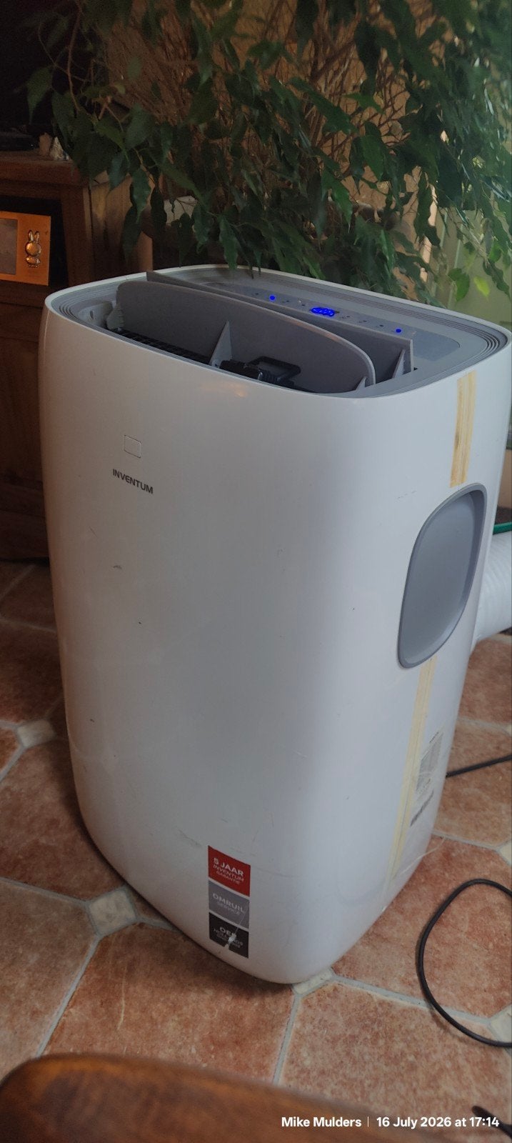Inventum AC125W Mobiele Airco - Vaste Prijs, Ophalen, Gebruikt, Timer, Minder dan 60 m³