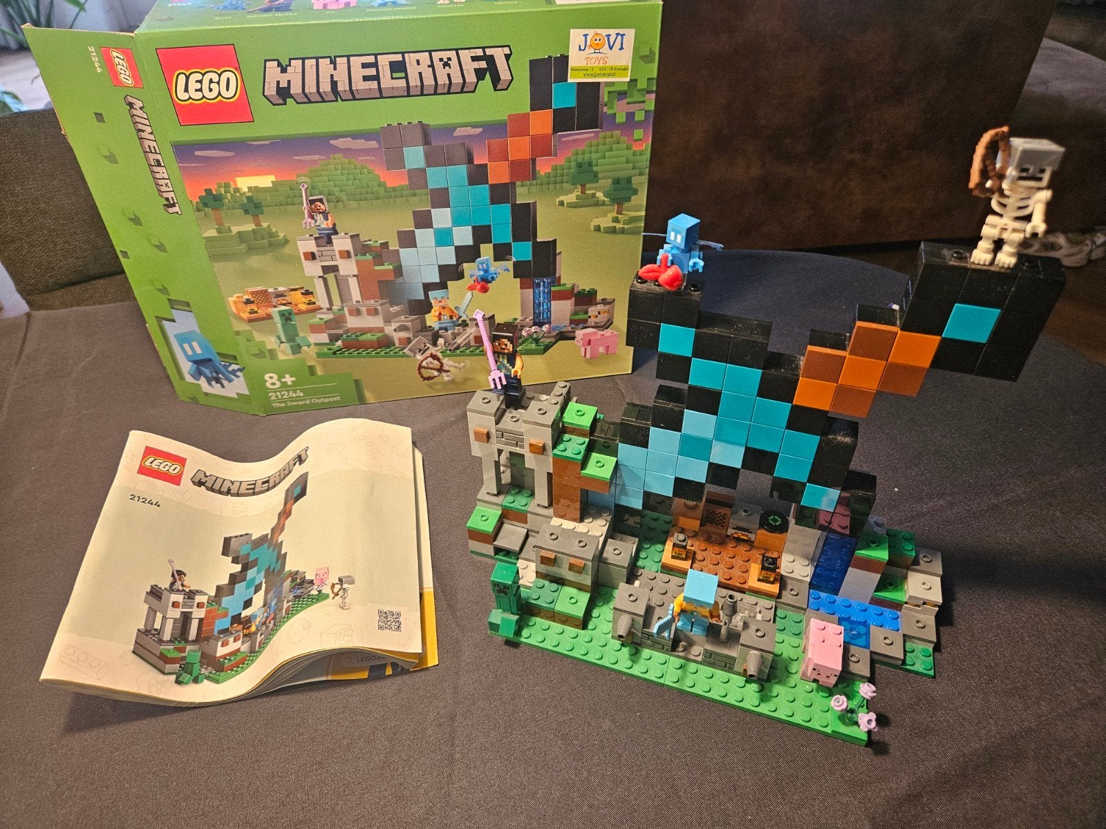 LEGO minecraft 21244 the sword outpost, Ophalen of Verzenden, Zo goed als nieuw