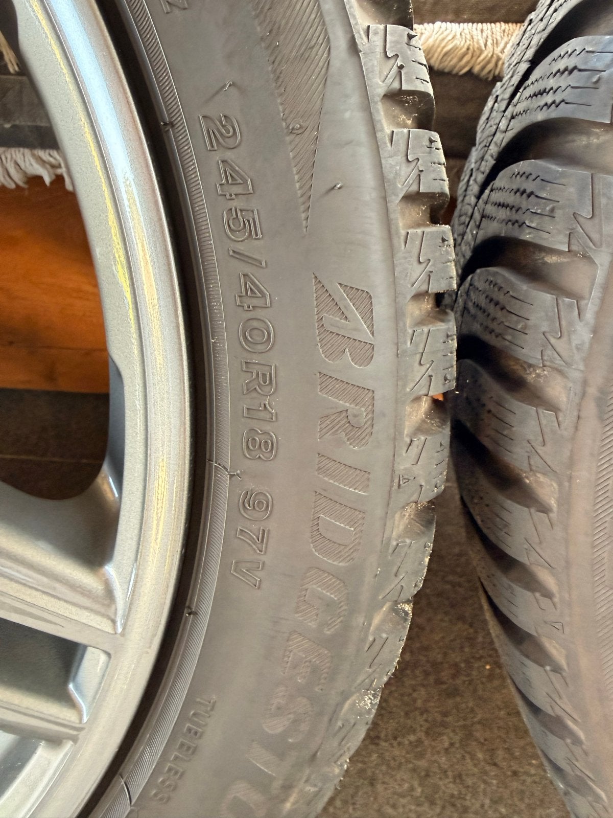 CMS lichtmetalen velgen antracietgrijs met winterbanden, Auto-onderdelen, Banden en Velgen, 18 inch, Banden en Velgen, Gebruikt