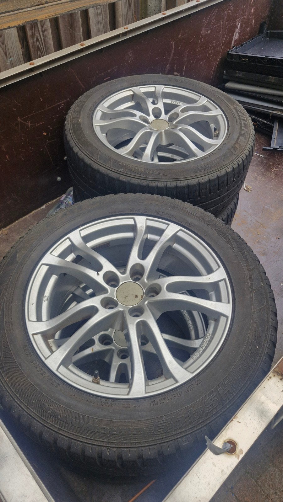 Lichtmetalen winterset 5x108 ET50, Ophalen, Gebruikt, Banden en Velgen, 17 inch