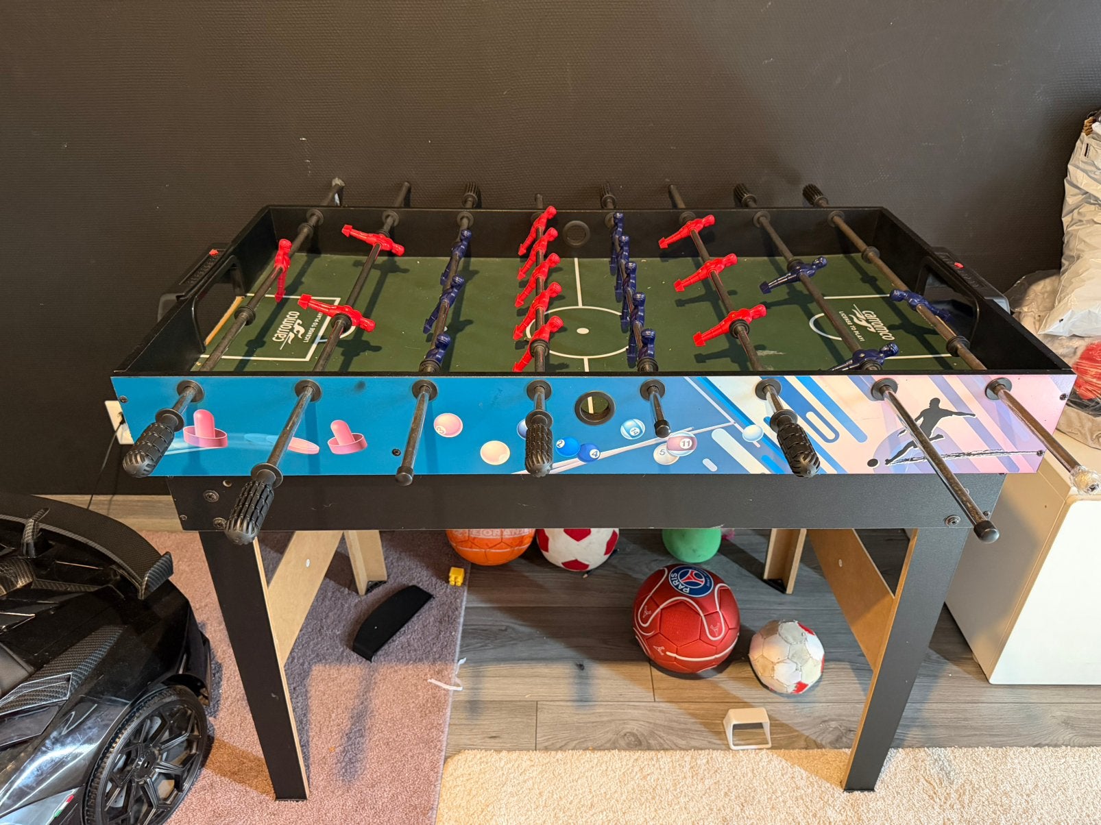 Voetbaltafel spelletje 8 in 1, Ophalen, Zo goed als nieuw