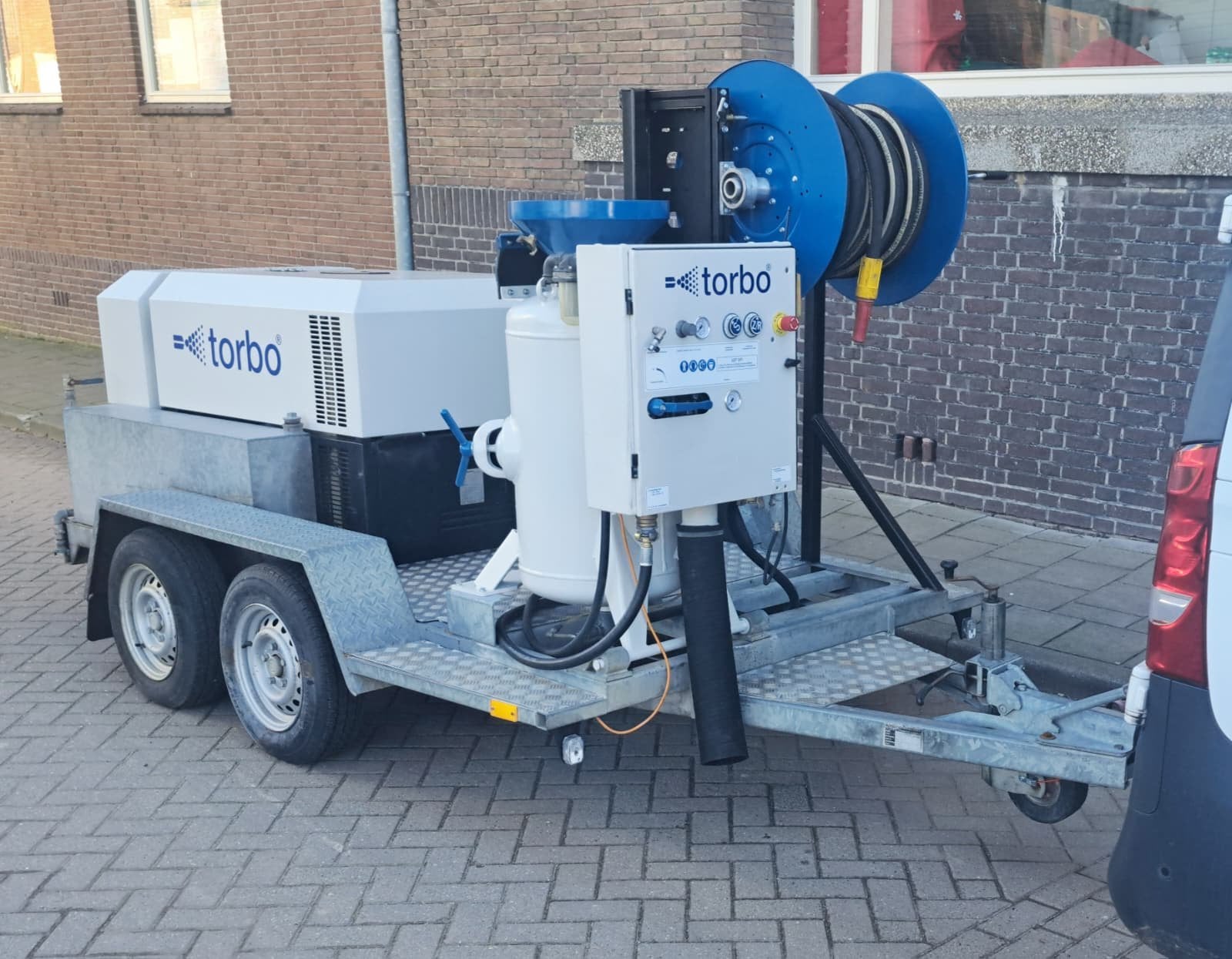 Torbo straalunit 120L natstraalunit straalketel, Doe-het-zelf en Verbouw, Ophalen of Verzenden, Zo goed als nieuw