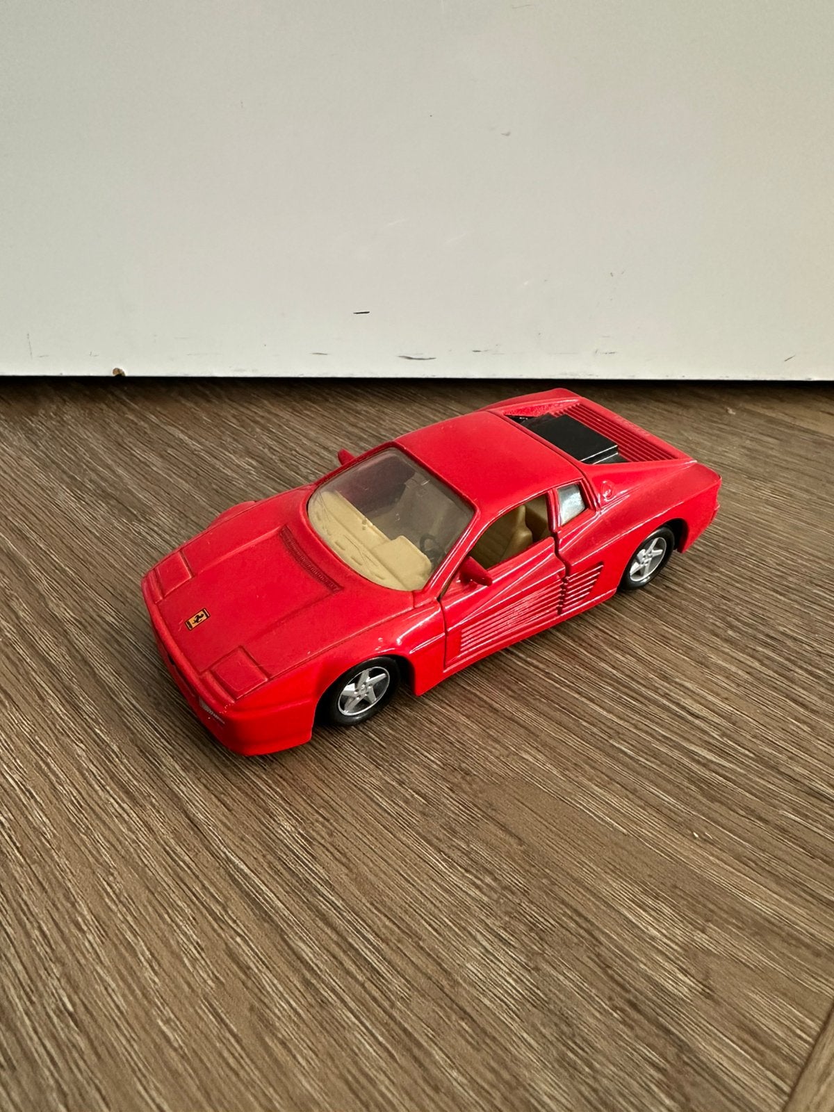 rode Ferrari 512 TR uit de Maisto Shell Collezione-serie, Ophalen of Verzenden, Zo goed als nieuw, Auto