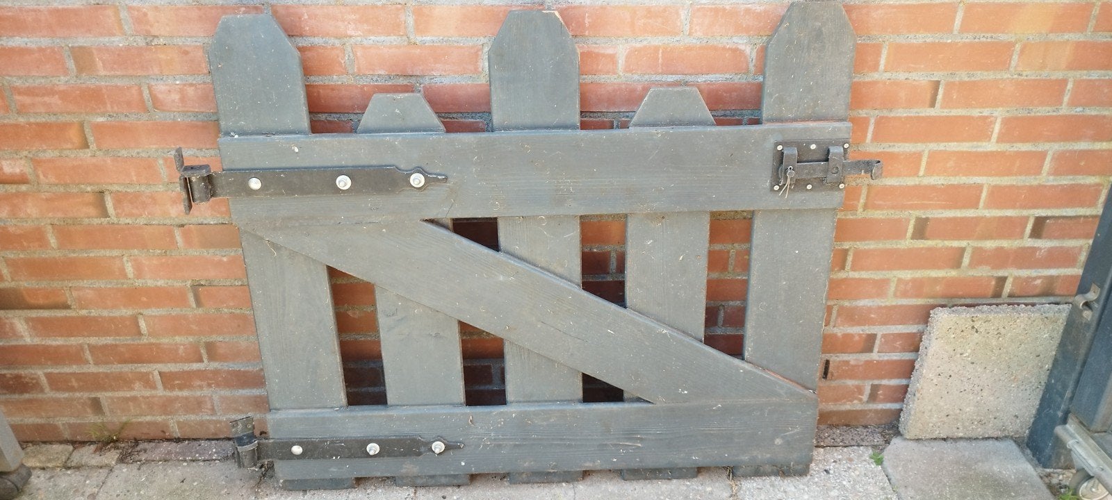 Tuindeur inclusief beslag - 100x87 cm, Tuin en Terras, Ophalen, Met poort, Gebruikt, Tuinhek