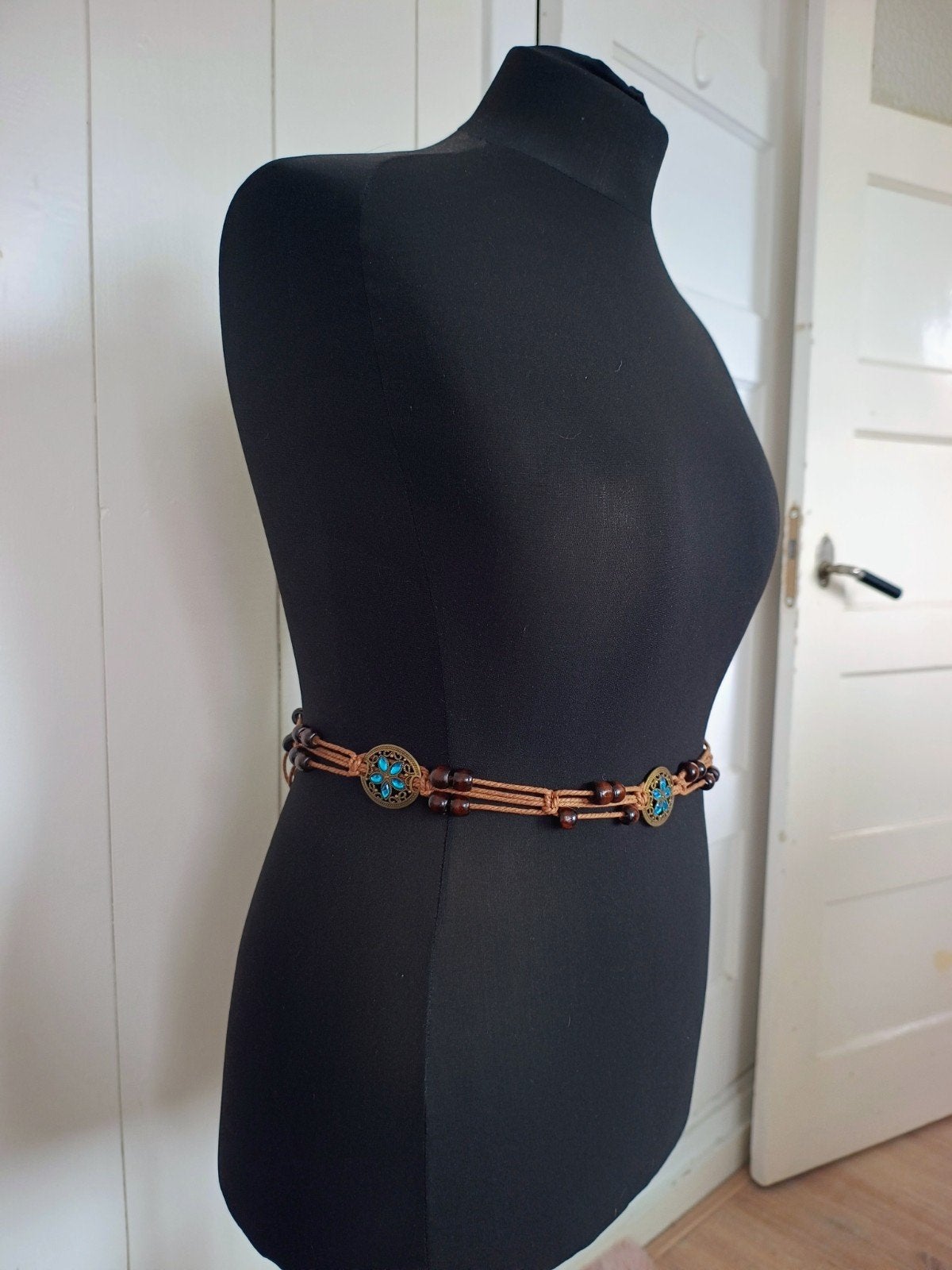 Y2K Boho Taille Riem met Houten Kralen – Nieuw, Ophalen of Verzenden, Nieuw, 5 cm of meer