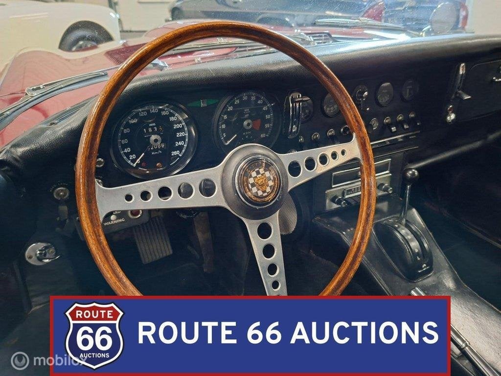 Jaguar E-Type Series 1 | 1967 | Route 66 Auctions, Overige carrosserieën, Zwart, Bedrijf, Handgeschakeld