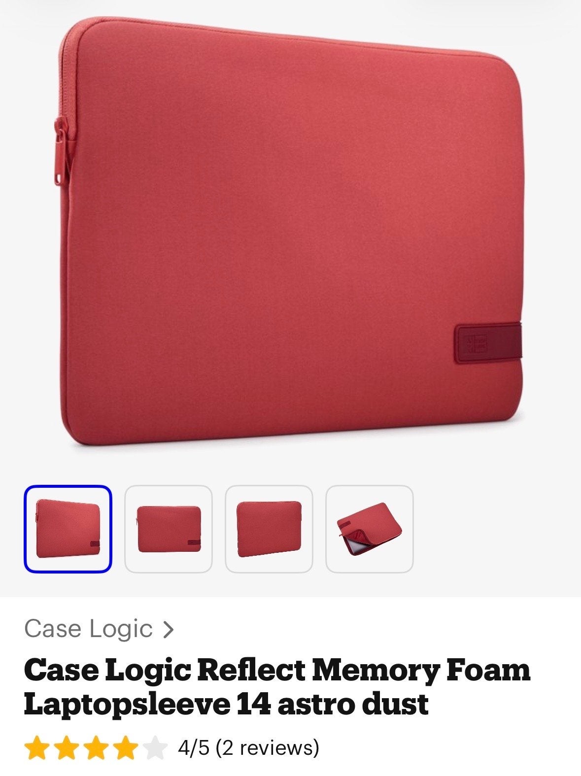 Case Logic Reflect Memory Foam Laptopsleeve 14 inch