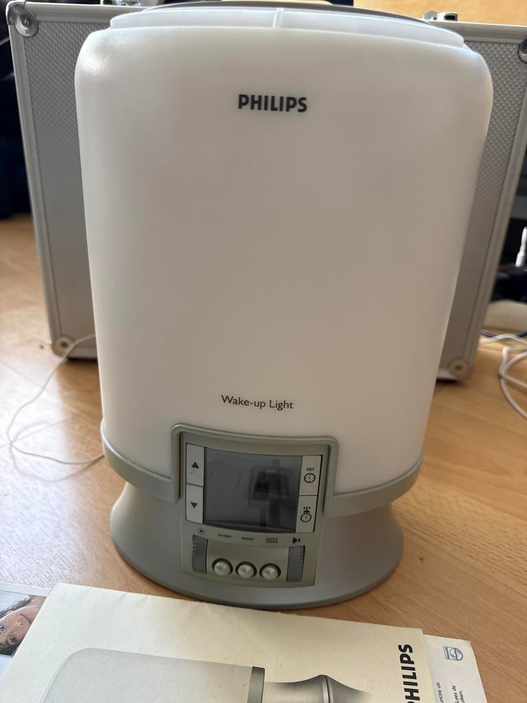 Philips Wake-up Light HF3461 - Wekker met licht en radio, Witgoed en Apparatuur, Wekkers, Ophalen of Verzenden, Zo goed als nieuw