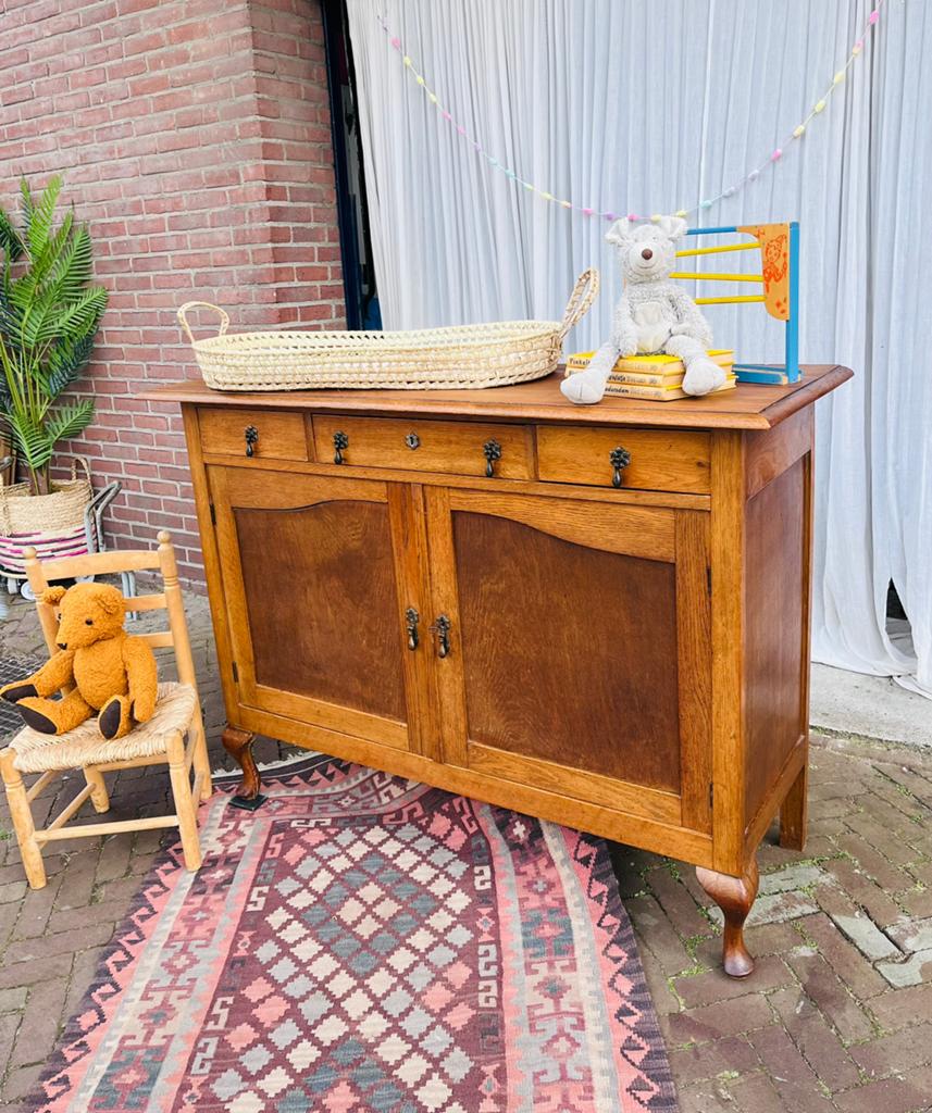 Leuke brocante vintage commode, Kinderen en Baby's, Kinderkamer | Commodes en Kasten, 50 tot 70 cm, Ophalen of Verzenden, 90 tot 105 cm