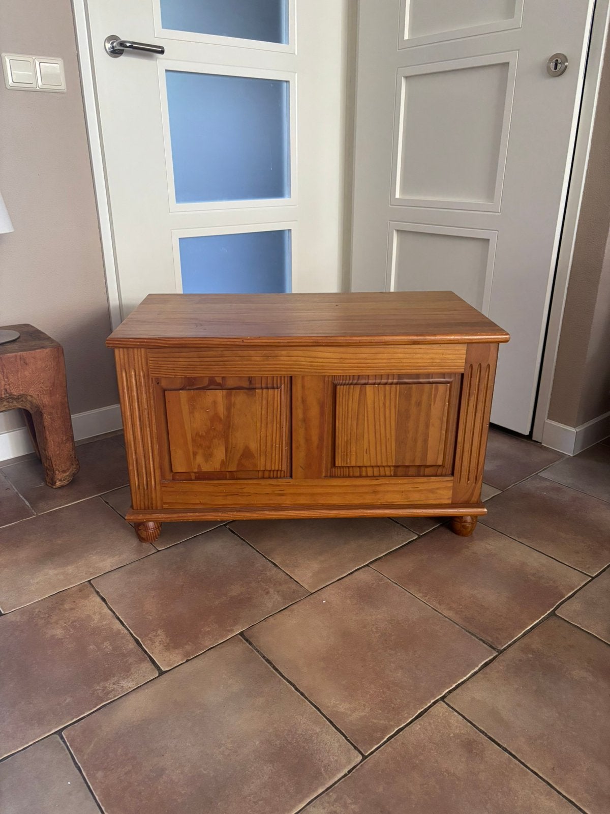 Houten dekenkist, Ophalen, Gebruikt, Minder dan 50 cm, 75 tot 100 cm