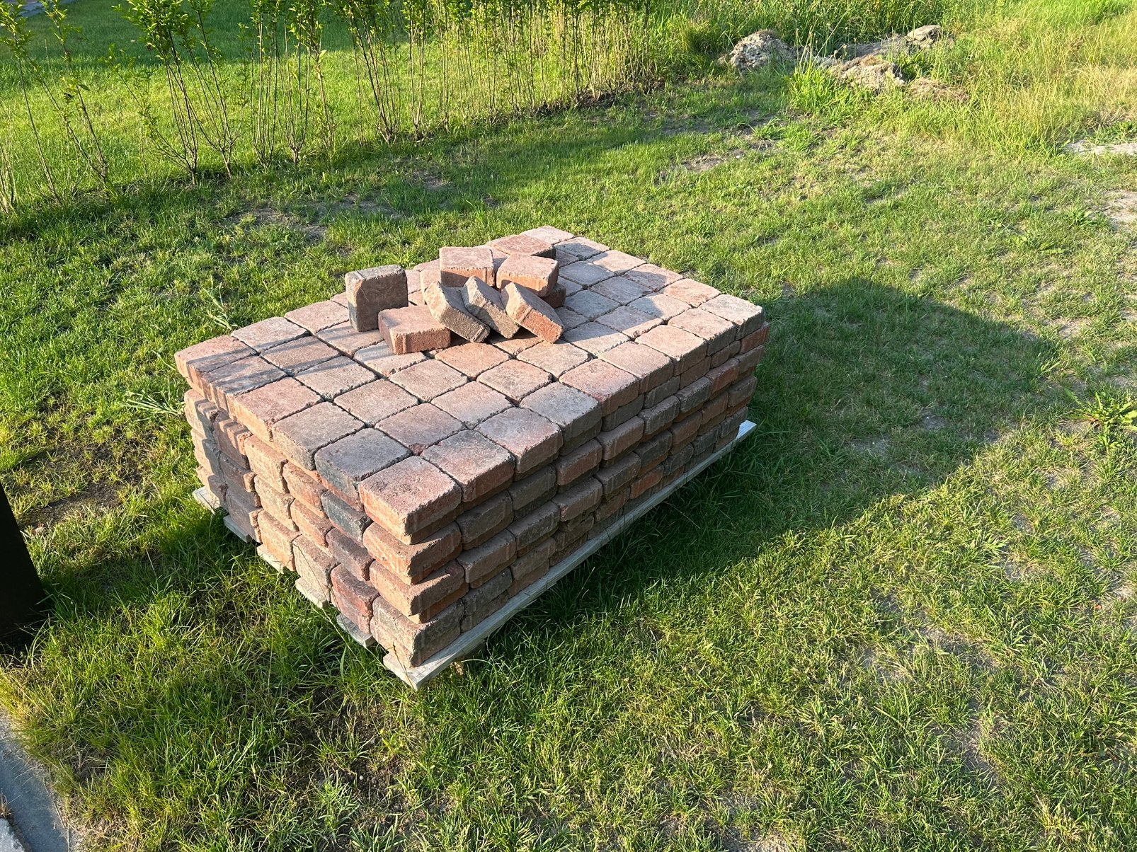 GRATIS koppelstones rood getrommeld, Ophalen, Beton, Klinkers