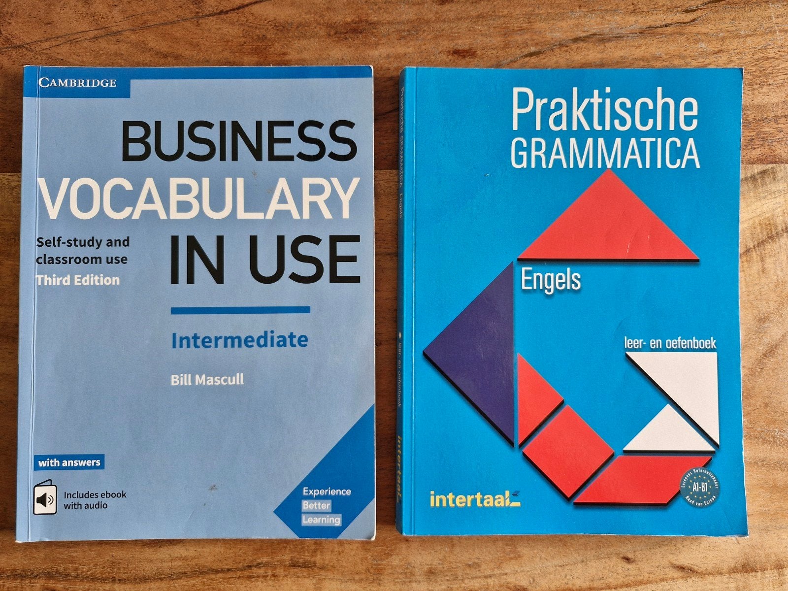Business Vocabulary in Use + Praktische Grammatica Engels, Boeken, Ophalen of Verzenden, Zo goed als nieuw, HBO