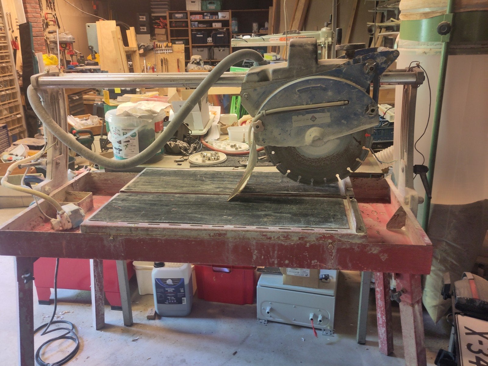 Rubi DS-300 tegelzaagmachine diamantzaag, Doe-het-zelf en Verbouw, Gereedschap | Zaagmachines, Ophalen, Gebruikt, Cirkelzaag, 70 mm of meer