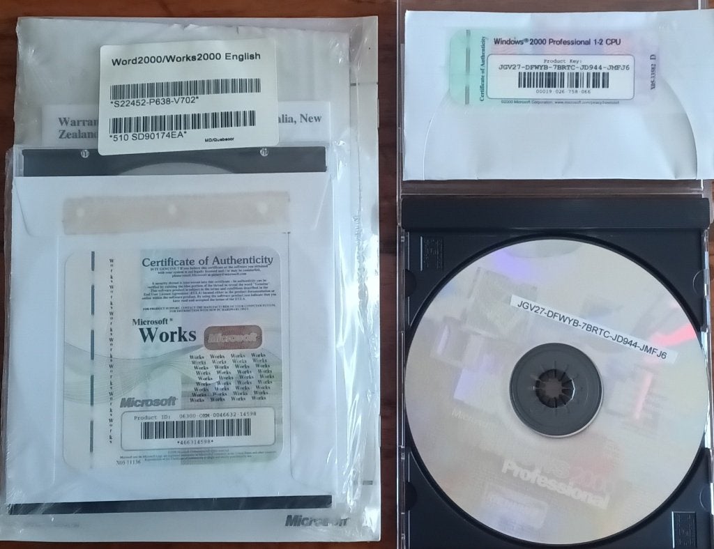 Windows 2000 / Word 2000 / Works 2000, Computers en Software, Ophalen of Verzenden, Windows