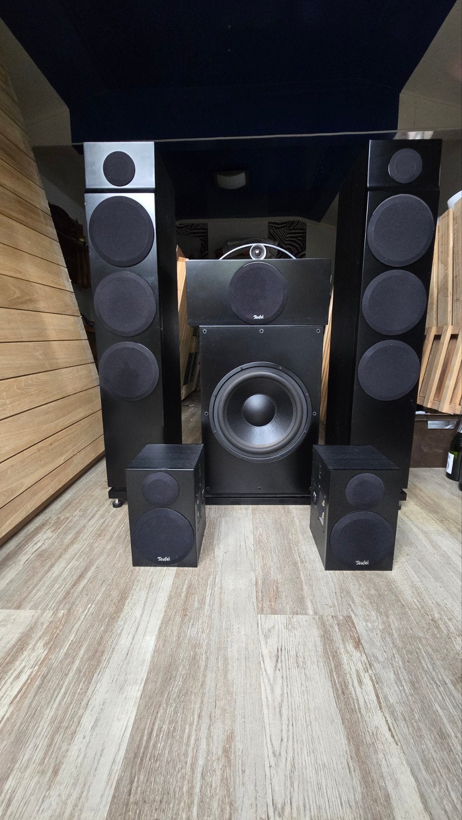 Teufel T 500 Mk2 5.1 Surroundset met Subwoofer, Audio, Tv en Foto, Ophalen